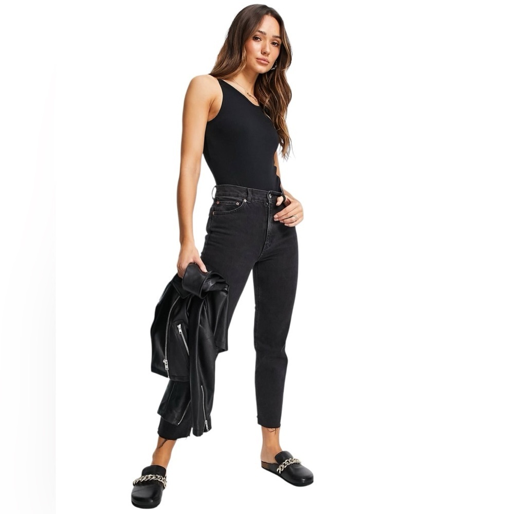 NEW, Vero Moda, Ribbed Bodysuit, Black, Size M - Picture 4 of 9